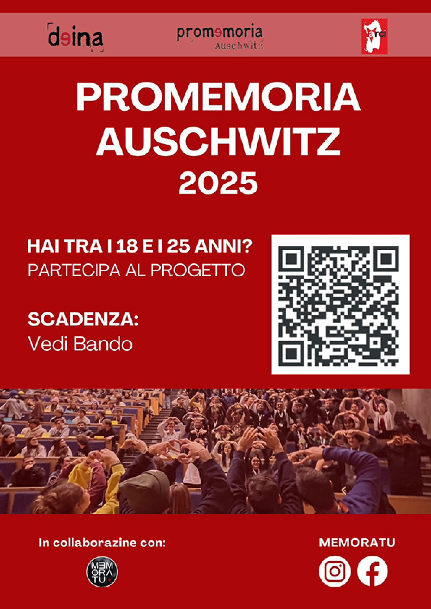 Proroga scadenza presentazione domande partecipazione a “Promemoria Auschwitz 2025” 